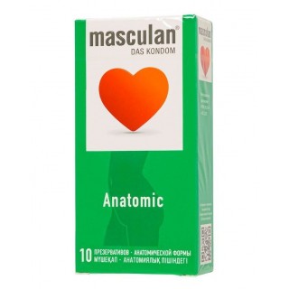 Презервативы анатомической формы Masculan Anatomic - 10 шт  