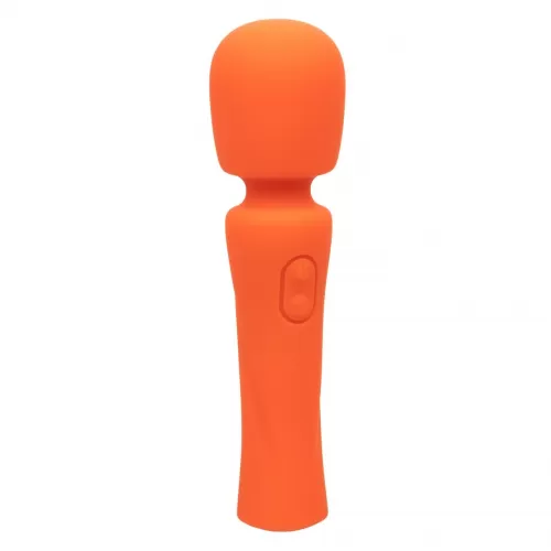 Оранжевый вибромассажер Stella Liquid Silicone Mini Massager - 14,5 см оранжевый 