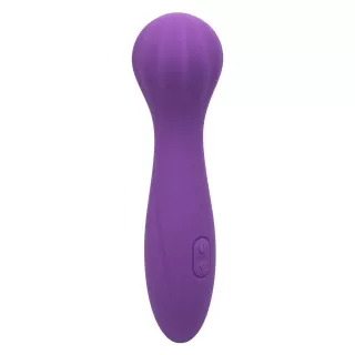 Фиолетовый вибромассажер Stella Liquid Silicone “O” Wand - 17,75 см фиолетовый 