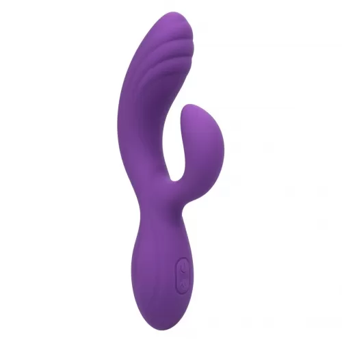 Фиолетовый вибромассажер-кролик Stella Liquid Silicone “C” Curve - 19 см фиолетовый 