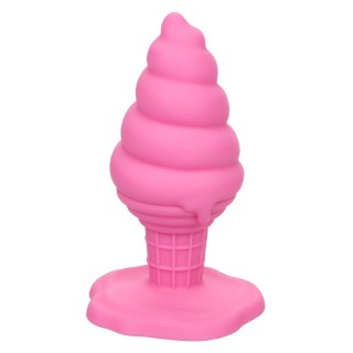 Розовая анальная пробка в виде мороженого Yum Bum Ice Cream Cone Butt Plug - 9,5 см розовый 