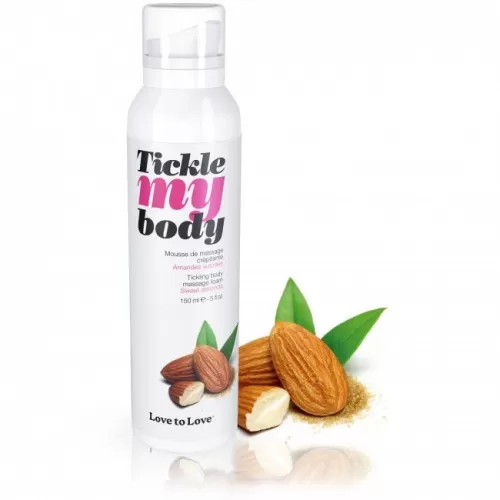 Массажная хрустящая пенка Tickle My Body Sweet Almonds с ароматом миндаля - 150 мл  