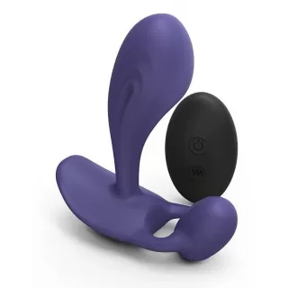 Темно-синий вибромассажер Witty P&G Vibrator with Remote Control темно-синий 