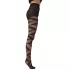 Колготки с геометрическим рисунком Geo Sheer Tights черный S-M-L