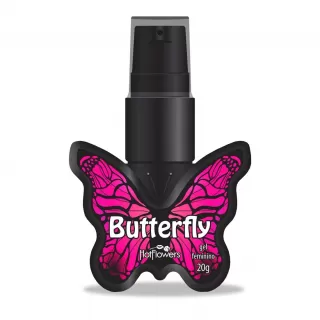 Возбуждающий клиторальный гель Butterfly со вкусом вишни - 25 гр  