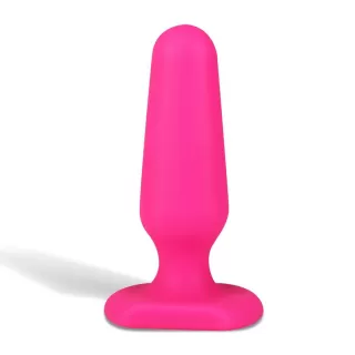 Розовый анальный плаг из силикона Seamless Silicone Butt Plug - 7,5 см розовый 