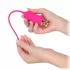 Розовый тонкий стимулятор Nipple Vibrator - 23 см розовый 