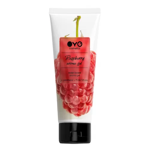 Лубрикант на водной основе OYO Aroma Gel Raspberry с ароматом малины - 75 мл  