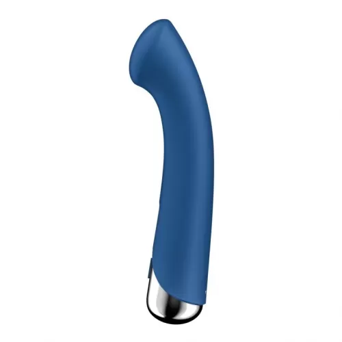 Синий вибратор для G-стимуляции Spinning G-Spot 1 - 17 см синий 