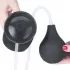 Черный фаллоимитатор-гигант с грушей 11 Squirt Extreme Dildo - 27,5 см черный 
