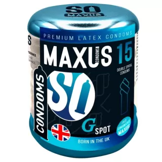 Презервативы Maxus G spot с двойной спиралью - 15 шт  