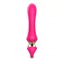 Розовый изогнутый вибромассажер Moon Vibrator - 21,1 см розовый 