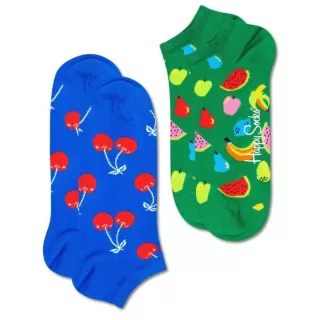 Набор из 2 пар носков 2-Pack Fruit Low Sock с фруктами синий с зеленым 25