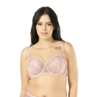 Бюстгальтер Victoria с мягкой чашкой plus size нежно-розовый 95F