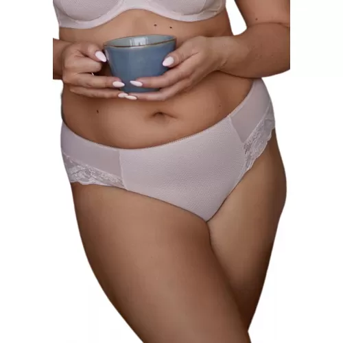 Трусики-шорты Estera из фактурной эластичной сетки кофейный XL