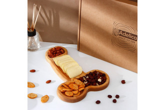 Деревянное блюдо для подачи в форме члена (32,5 х 20 х 1,7 см)