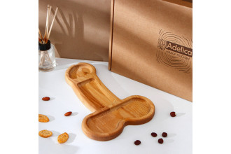 Деревянное блюдо для подачи в форме члена (32,5 х 20 х 1,7 см)