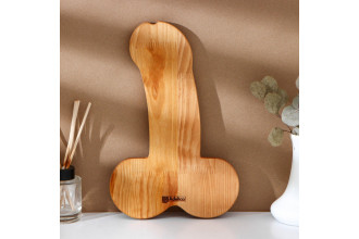 Деревянное блюдо для подачи в форме члена (32,5 х 20 х 1,7 см)