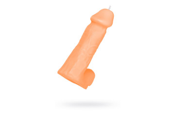 Оранжевая сувенирная свеча «Пенис»