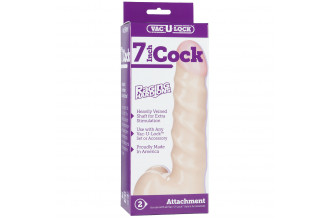 Анальная насадка Vac-U-Lock 7 Raging hard-On Cock - 18 см.
