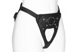 Черный универсальный пояс с фиксацией насадок кольцом