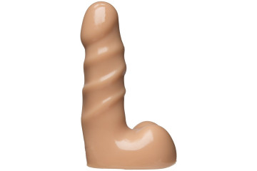 Рельефная анальная насадка Vac-U-Lock 5.5 Raging Hard-On Cock - 13,5 см.