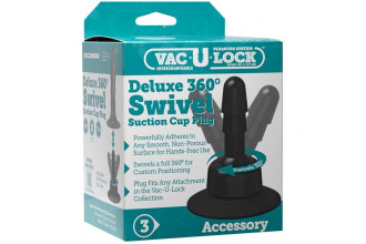 Плаг с присоской для фиксации насадок Deluxe 360° Swivel Suction Cup Plug