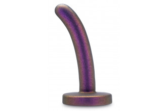 Фиолетовая насадка с гладкой поверхностью Surrender 4.75 Inch Beginner Pegging Dildo - 12 см.