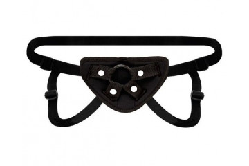 Черные неопреновые трусики для страпона