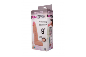 Фаллическая насадка Харнесс UNICOCK 9 - 24,5 см.