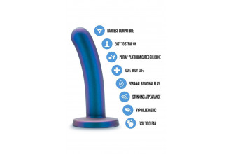 Синяя насадка с гладкой поверхностью Surrender 5.75 Inch Intermediate Pegging Dildo - 14,6 см. Синяя насадка с гладкой поверхностью Surrender 5.75 Inch Intermediate Pegging Dildo - 14,6 см.