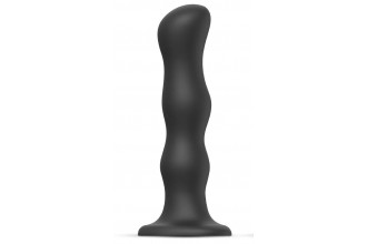 Черная насадка Strap-On-Me Dildo Geisha Balls size XL