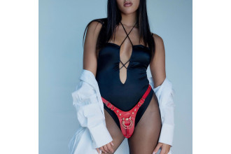 Красный пояс для фиксации насадок Strap-On-Me Leatherette Harness Fabulous Красный пояс для фиксации насадок Strap-On-Me Leatherette Harness Fabulous