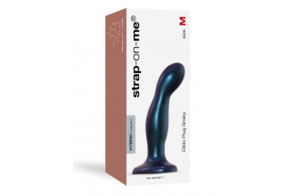 Темно-синяя насадка Strap-On-Me Dildo Plug Snaky size M