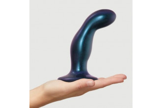Темно-синяя насадка Strap-On-Me Dildo Plug Snaky size M
