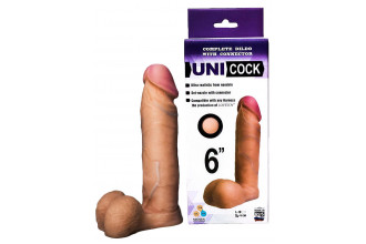 Насадка для страпона фаллической формы UNICOCK 6 - 18 см.