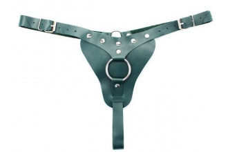 Изумрудные трусики с кольцом для насадок Emerald Panties