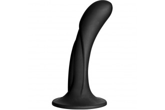 Черная изогнутая насадка Vac-U-Lock G-Spot - 16,5 см.