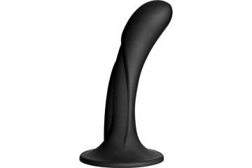 Черная изогнутая насадка Vac-U-Lock G-Spot - 16,5 см.