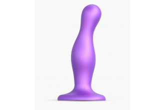 Фиолетовая насадка Strap-On-Me Dildo Plug Curvy size M