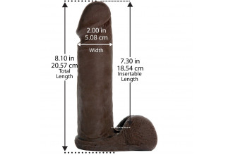 Насадка-реалистик Vac-U-Lock 8 ULTRASKYN Cock - 20,6 см.