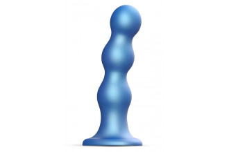 Голубая насадка Strap-On-Me Dildo Plug Balls size S