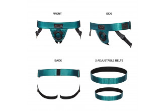 Зеленый пояс для страпона Strap-On-Me Harness Curious