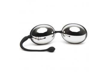 Серебристо-черные вагинальные шарики Inner Goddess Silver Jiggle Balls