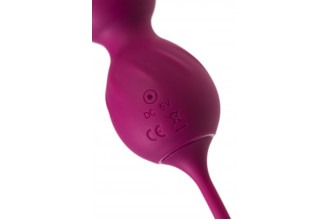Бордовые вагинальные шарики Moussy с вибрацией и пультом ДУ Бордовые вагинальные шарики Moussy с вибрацией и пультом ДУ