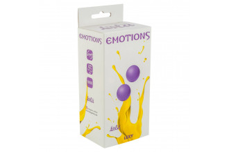 Фиолетовые вагинальные шарики без сцепки Emotions Lexy Small