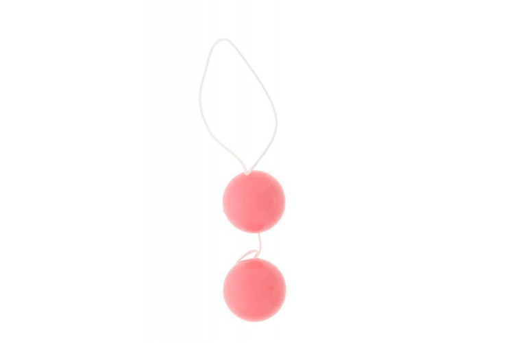Розовые вагинальные шарики Vibratone DUO-BALLS