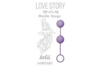 Сиреневые вагинальные шарики Love Story Moulin Rouge