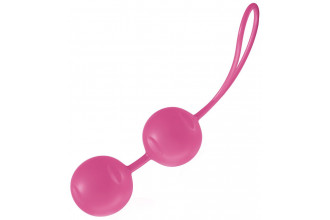 Нежно-розовые вагинальные шарики Joyballs Trend с петелькой