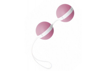 Нежно-розовые вагинальные шарики Joyballs Bicolored